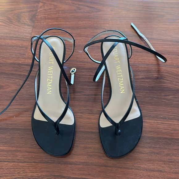 Stuart Weitzman Jimena 50 Kitten-Heel Strappy Sandals - Picture 2 of 6